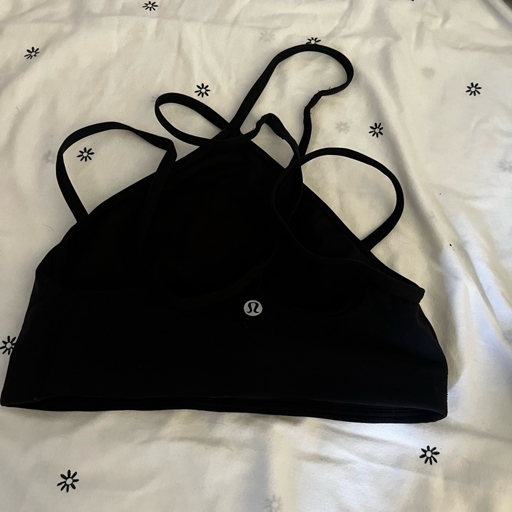 Lululemon black strappy align bra size 4